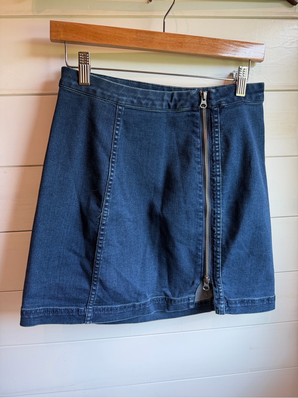 Free people denim skirt